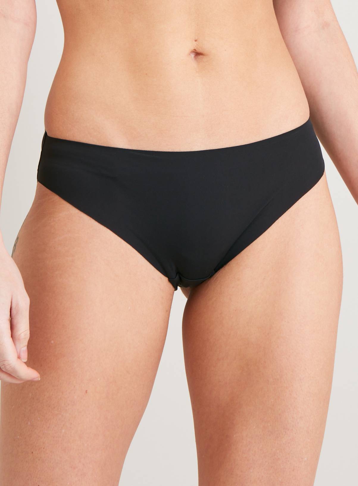 Black, White & Beige High Leg No VPL Knickers 3 Pack 20 - Image 2